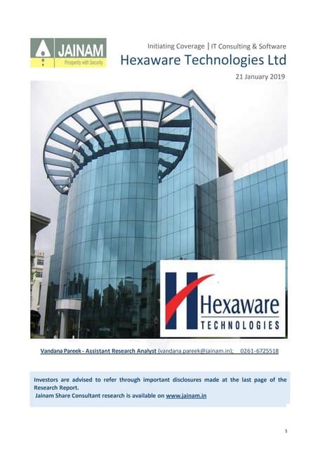 HEXAWARE TECHNOLOGIES LTD..